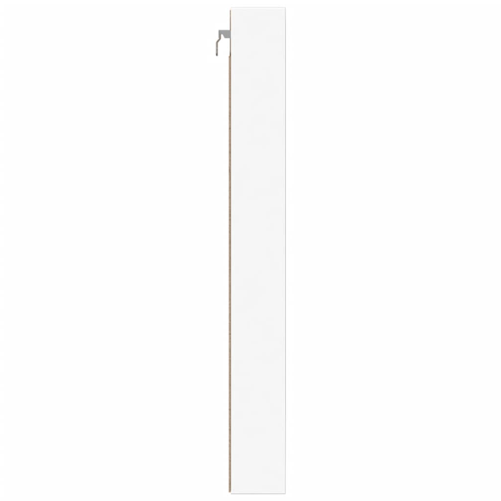 vidaXL Vitrine Cabinet White 100x8.5x75 cm Engineered Wood