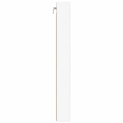 vidaXL Vitrine Cabinet White 100x8.5x75 cm Engineered Wood