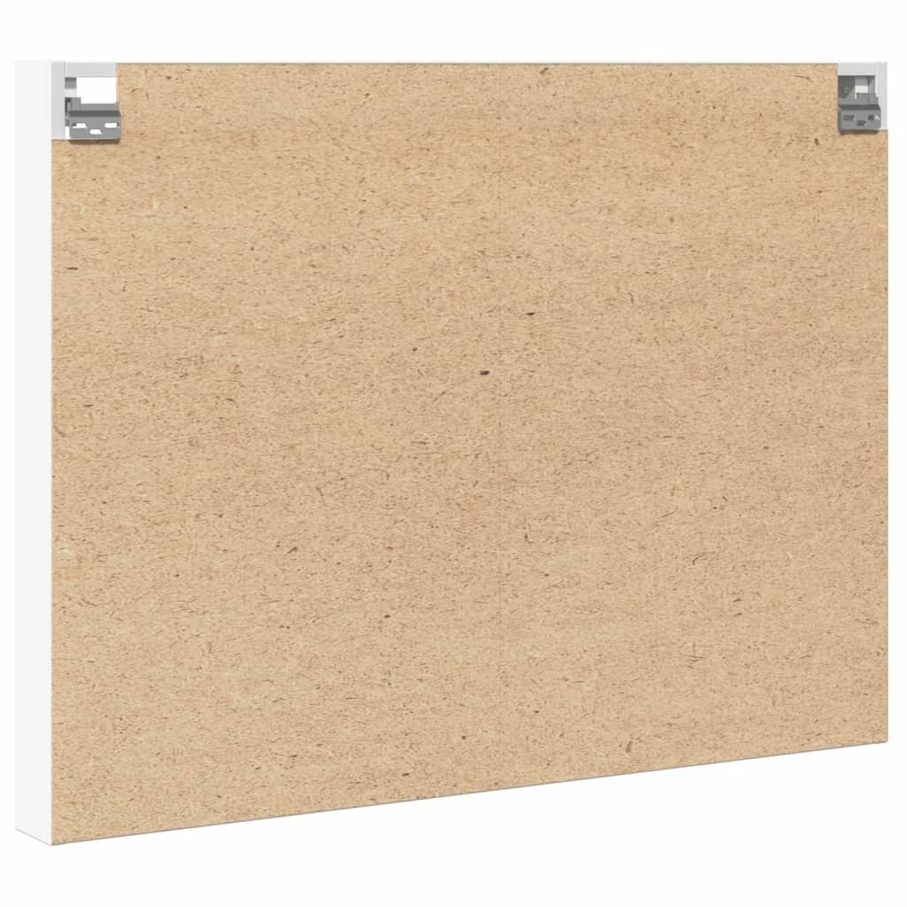 vidaXL Vitrine Cabinet White 100x8.5x75 cm Engineered Wood
