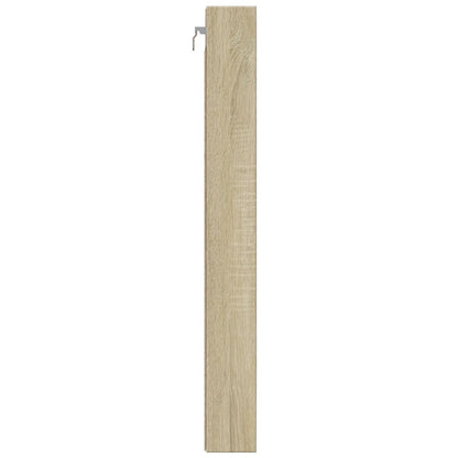 vidaXL Vitrine Cabinet Sonoma Oak 100x8.5x75 cm Engineered Wood