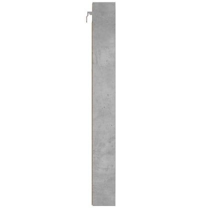 vidaXL Vitrine Cabinet Concrete Grey 100x8.5x75 cm Engineered Wood