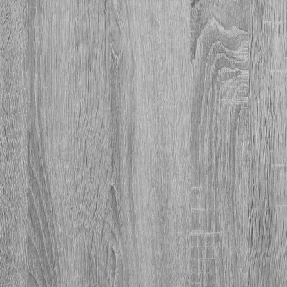 vidaXL Vitrine Cabinet Grey Sonoma 100x8.5x75 cm Engineered Wood