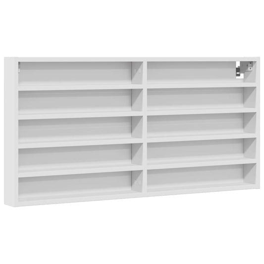vidaXL Vitrine Cabinet White 100x8,5x50 cm Engineered Wood