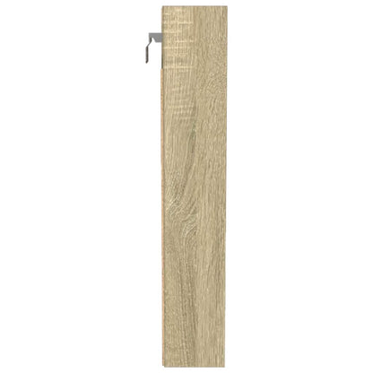 vidaXL Vitrine Cabinet Sonoma Oak 100x8.5x50 cm Engineered Wood
