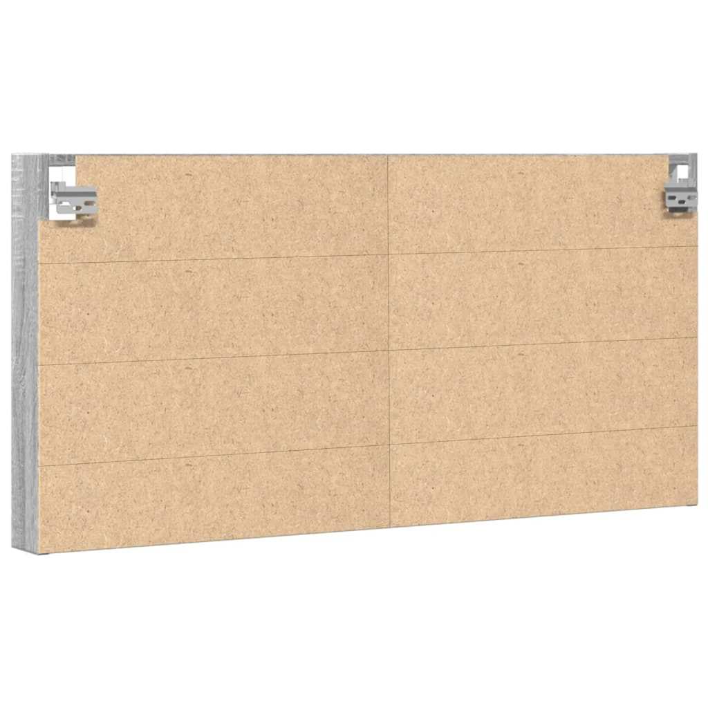 vidaXL Vitrine Cabinet Grey Sonoma 100x8.5x50 cm Engineered Wood