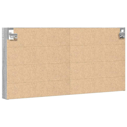 vidaXL Vitrine Cabinet Grey Sonoma 100x8.5x50 cm Engineered Wood