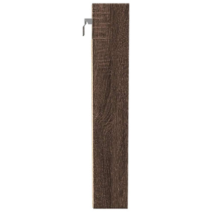vidaXL Vitrine Cabinet Brown Oak 100x8.5x50 cm Engineered Wood