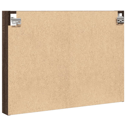vidaXL Vitrine Cabinet Brown Oak 80x8.5x58 cm Engineered Wood