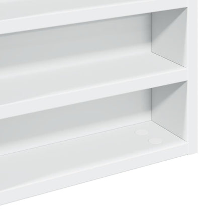 vidaXL Vitrine Cabinet White 60x8.5x58 cm Engineered Wood