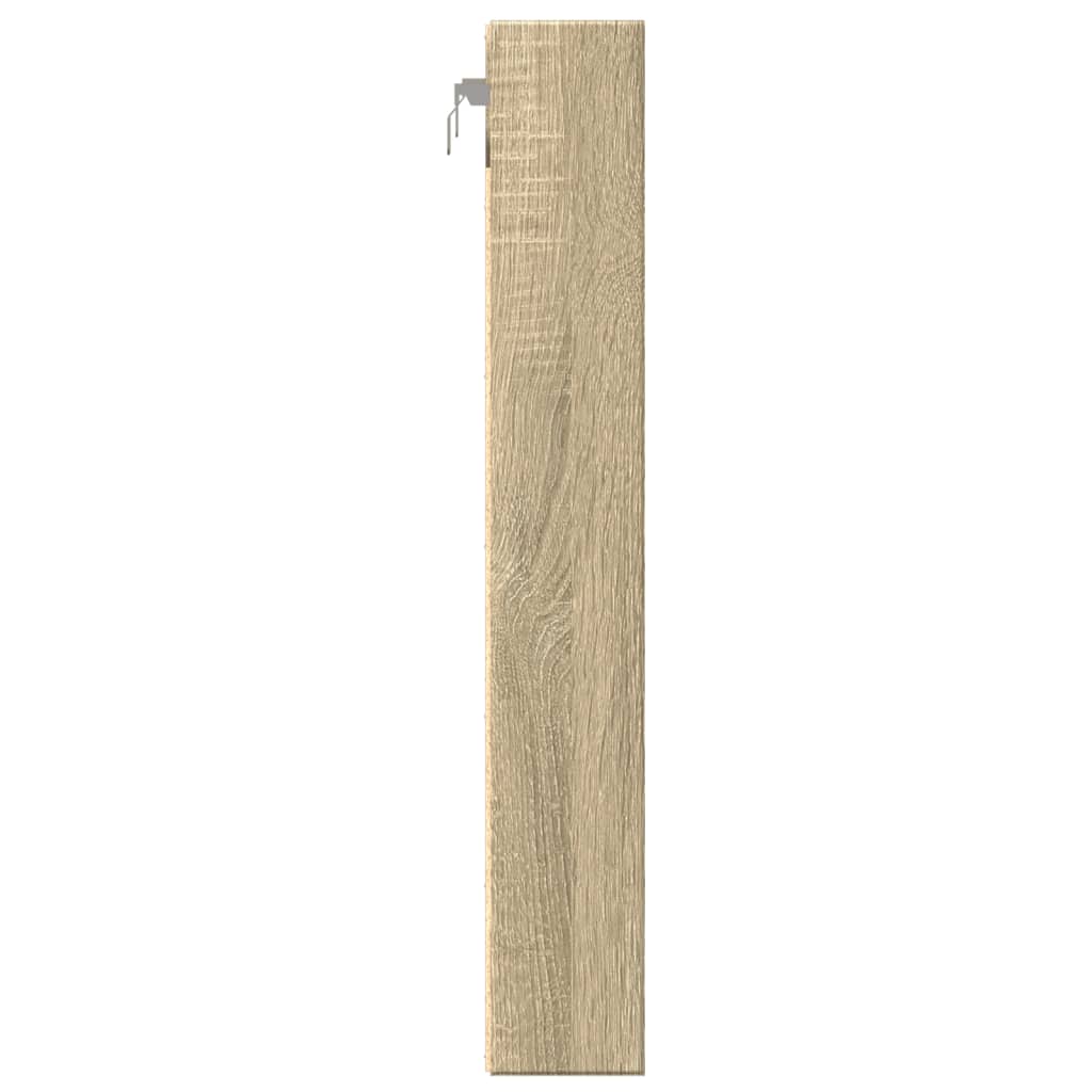vidaXL Vitrine Cabinet Sonoma Oak 60x8.5x58 cm Engineered Wood