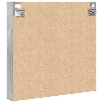 vidaXL Vitrine Cabinet Concrete Grey 60x8.5x58 cm Engineered Wood
