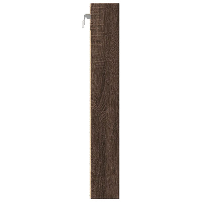 vidaXL Vitrine Cabinet Brown Oak 60x8.5x58 cm Engineered Wood