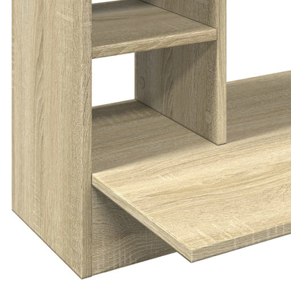 vidaXL Wall-Mounted Desk Sonoma Oak 105x48x75 cm Engineered Wood