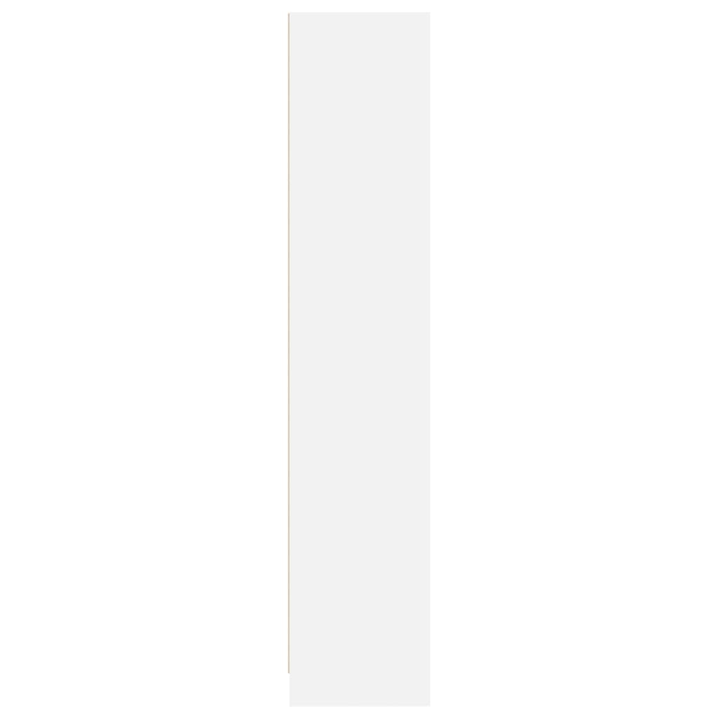 vidaXL Bookcase White 57x28.5x107.5 cm Engineered Wood