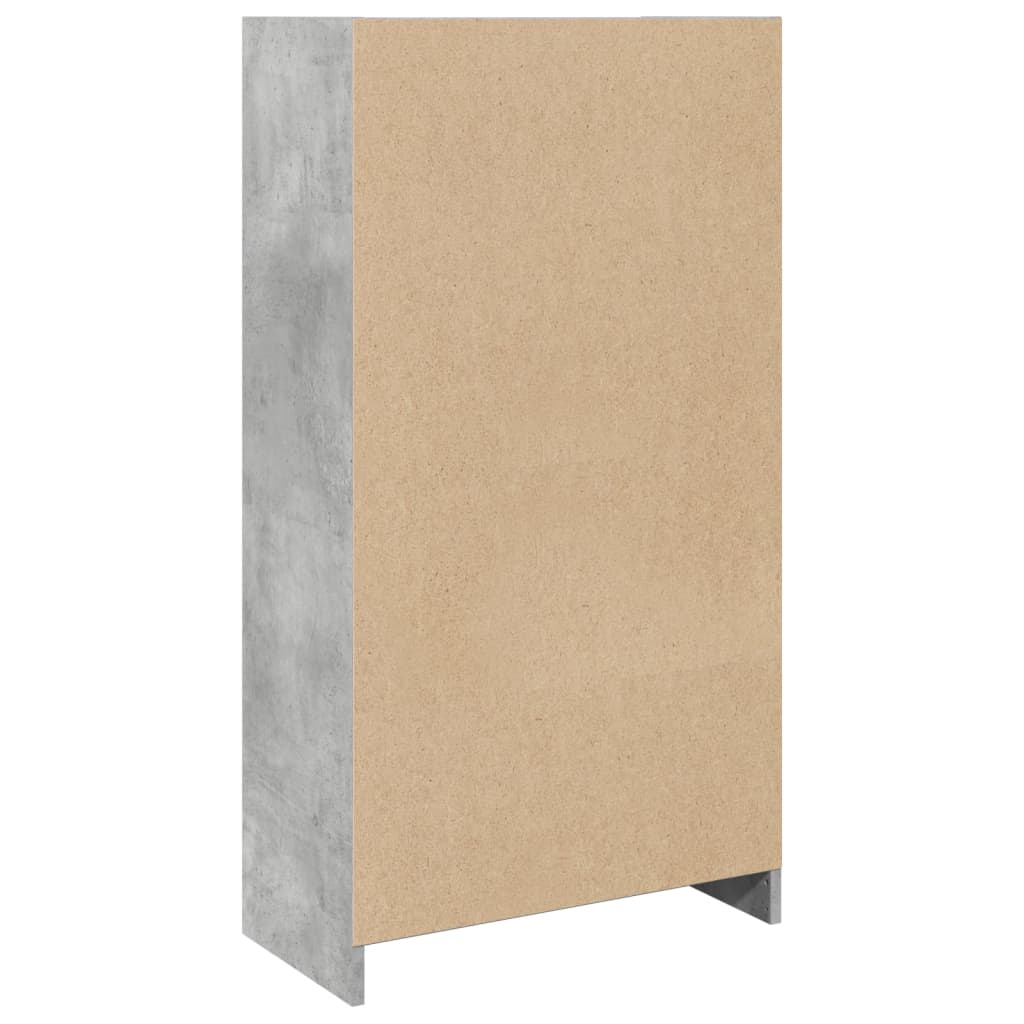 vidaXL Bookcase Concrete Grey 57x28.5x107.5 cm Engineered Wood