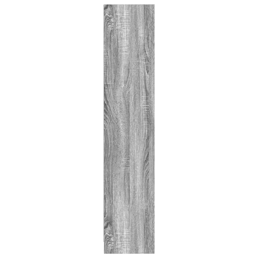 vidaXL Bookcase Grey Sonoma 57x28.5x107.5 cm Engineered Wood