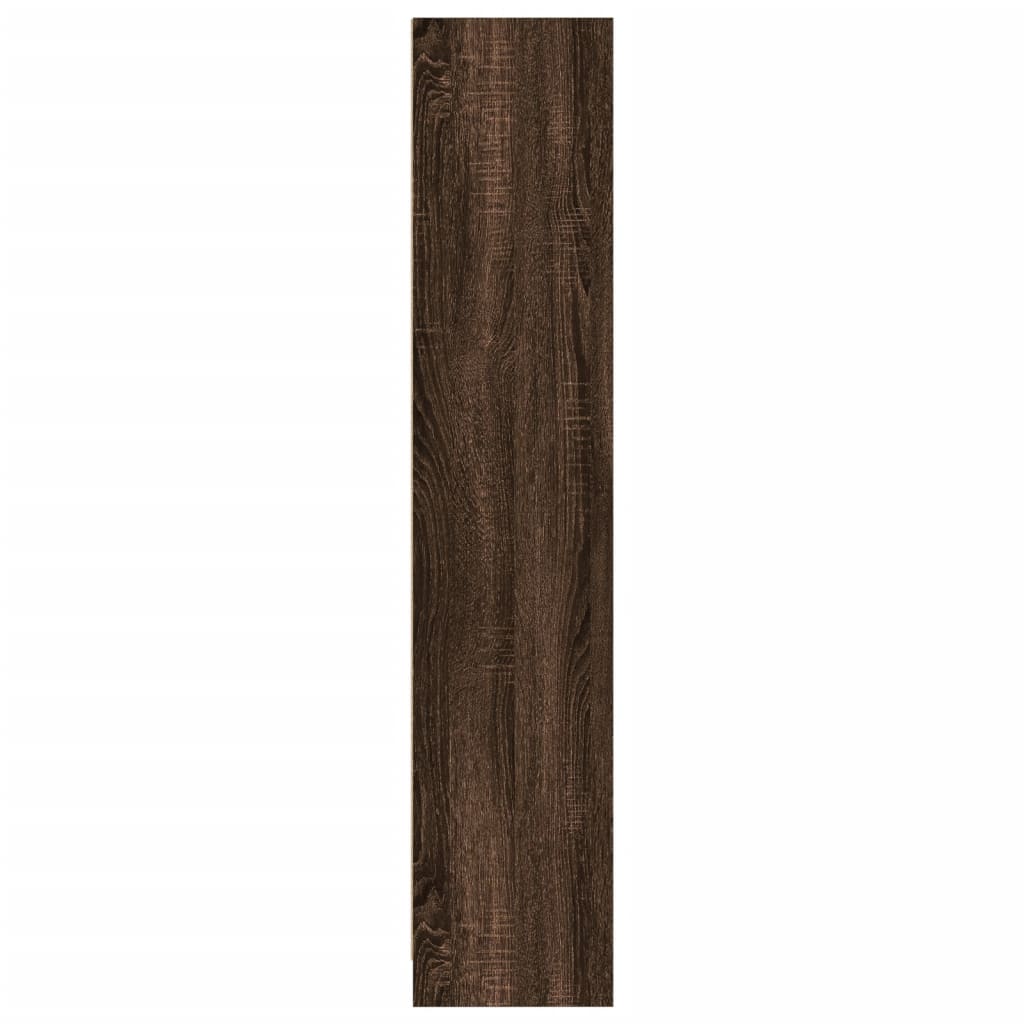 vidaXL Bookcase Brown Oak 57x28.5x107.5 cm Engineered Wood
