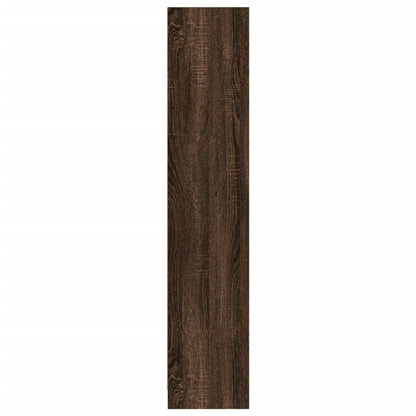 vidaXL Bookcase Brown Oak 57x28.5x107.5 cm Engineered Wood