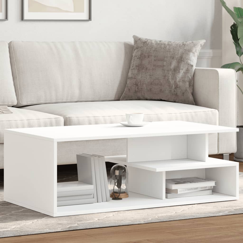 vidaXL Coffee Table White 102x55x35 cm Engineered Wood