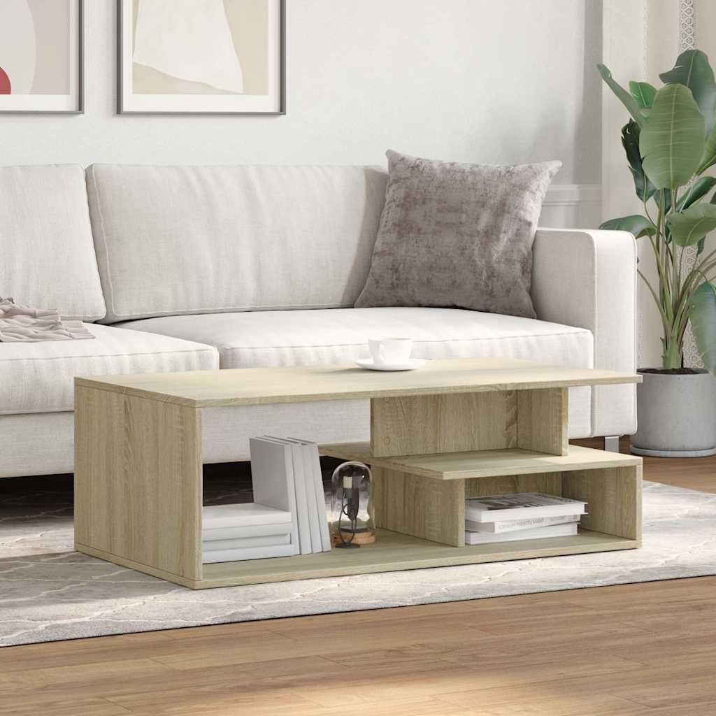 vidaXL Coffee Table Sonoma Oak 102x55x35 cm Engineered Wood