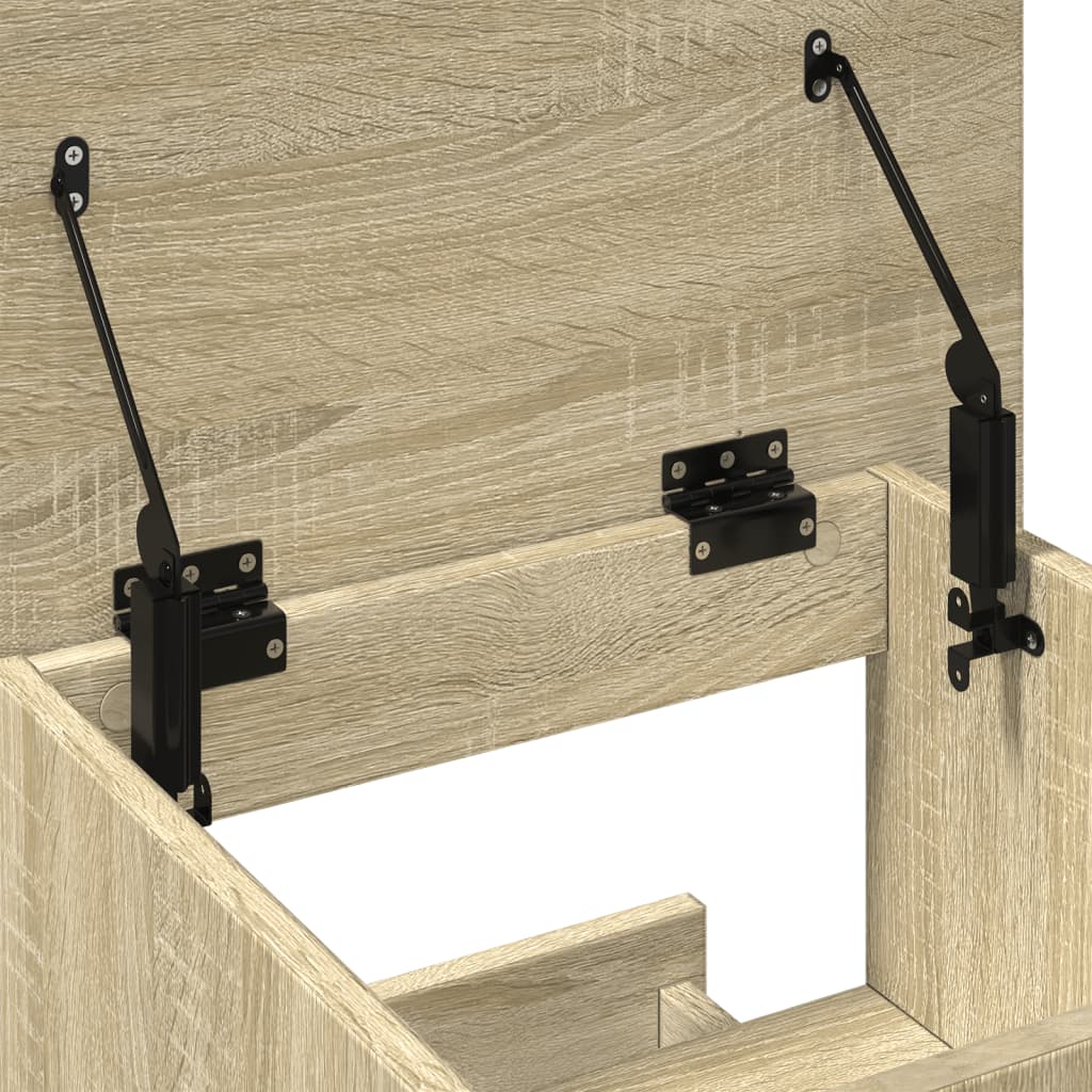 vidaXL Lectern with Wheels & Drawer Sonoma Oak 55x55x107 cm Engineered Wood