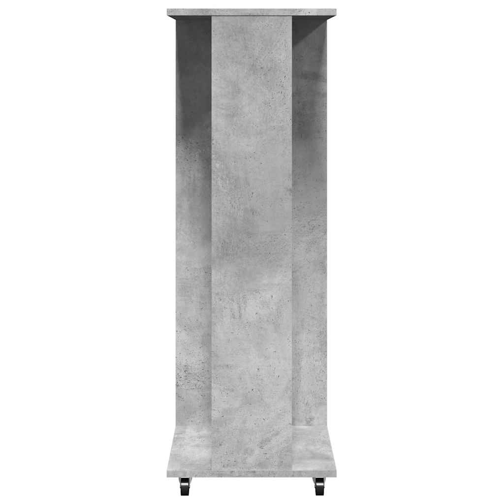 vidaXL Wardrobe with Wheels Concrete Grey 102x38x110 cm Engineered Wood
