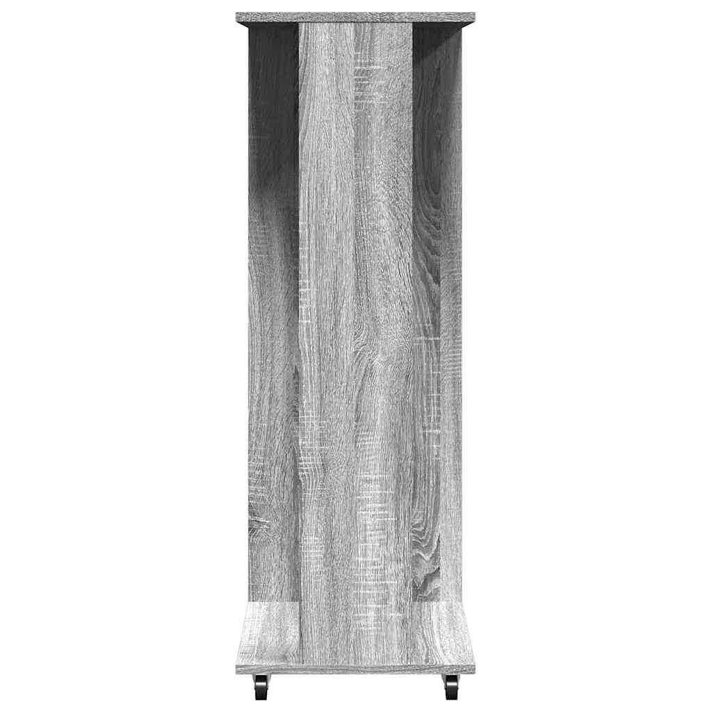 vidaXL Wardrobe with Wheels Grey Sonoma 102x38x110 cm Engineered Wood