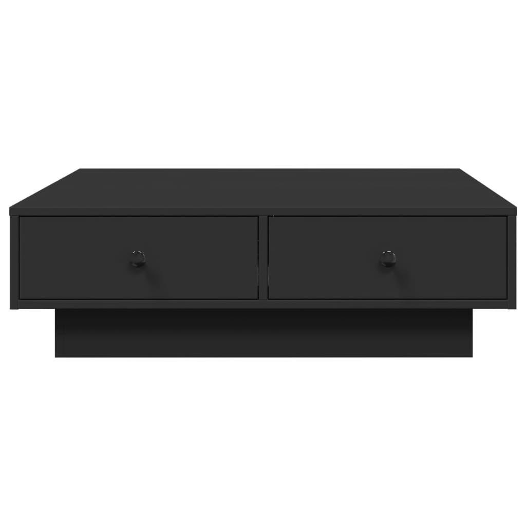 vidaXL Coffee Table Black 90x90x28 cm Engineered Wood