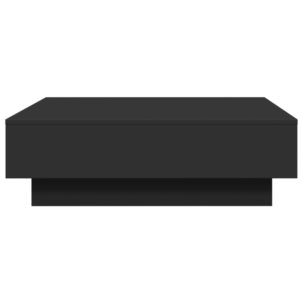 vidaXL Coffee Table Black 90x90x28 cm Engineered Wood