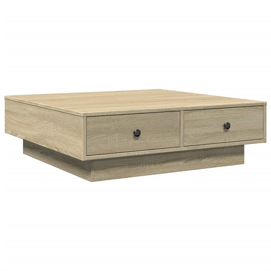 vidaXL Coffee Table Sonoma Oak 90x90x28 cm Engineered Wood