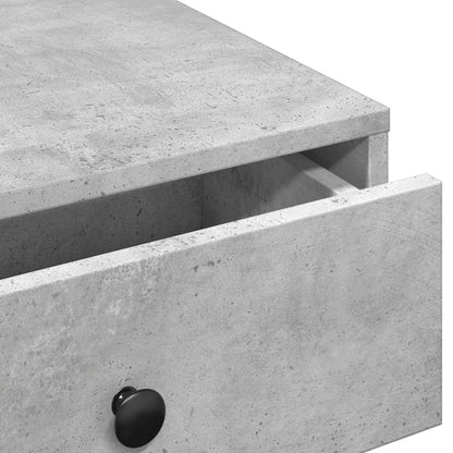 vidaXL Coffee Table Concrete Grey 90x90x28 cm Engineered Wood