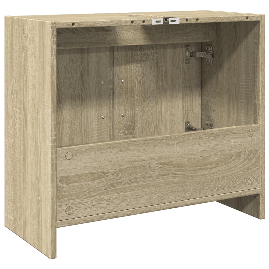 vidaXL Sink Cabinet Sonoma Oak 63x29x55 cm Engineered Wood