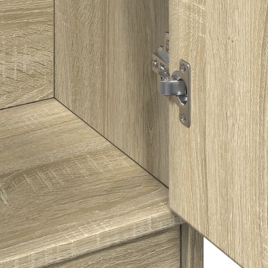 vidaXL Sink Cabinet Sonoma Oak 63x29x55 cm Engineered Wood