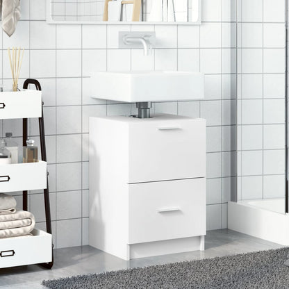 vidaXL Sink Cabinet | White | Engineered wood | Medium | Sink Cabinet