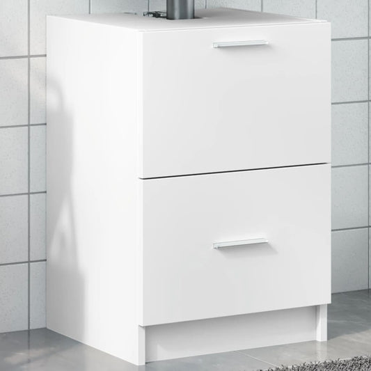 vidaXL Sink Cabinet | White | Engineered wood | Medium | Sink Cabinet