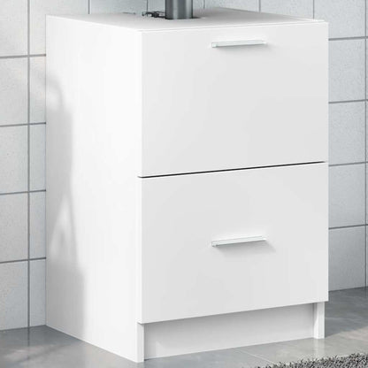 vidaXL Sink Cabinet White 40x37x59 cm Engineered Wood