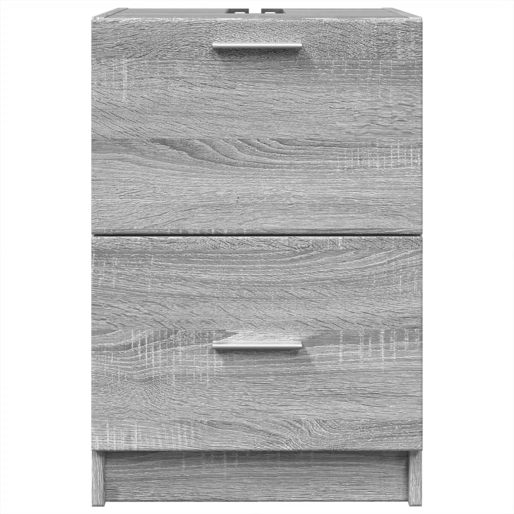 vidaXL Sink Cabinet Grey Sonoma 40x37x59 cm Engineered Wood
