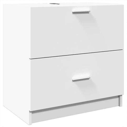 vidaXL Sink Cabinet White 59x37x59 cm Engineered Wood