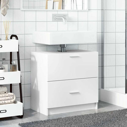 vidaXL Sink Cabinet White 59x37x59 cm Engineered Wood