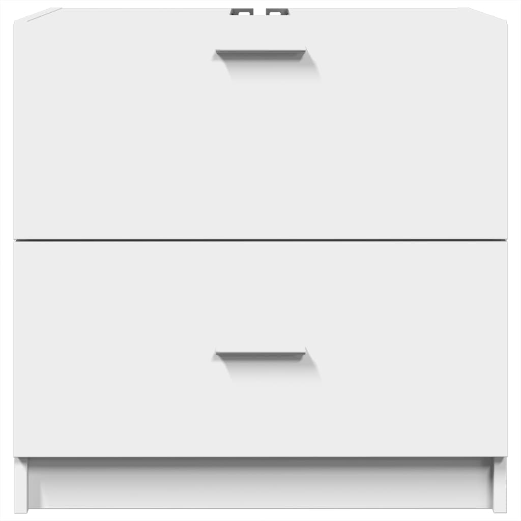 vidaXL Sink Cabinet White 59x37x59 cm Engineered Wood