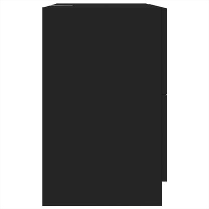 vidaXL Sink Cabinet Black 59x37x59 cm Engineered Wood