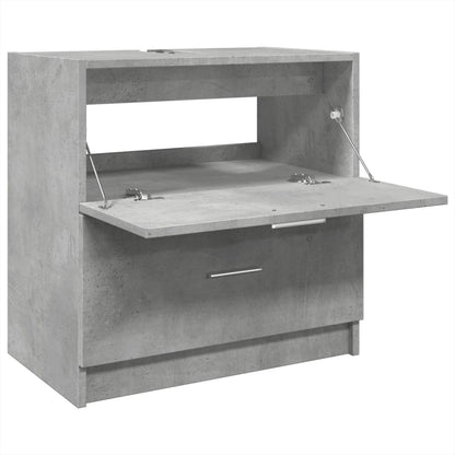 vidaXL Sink Cabinet Concrete Grey 59x37x59 cm Engineered Wood