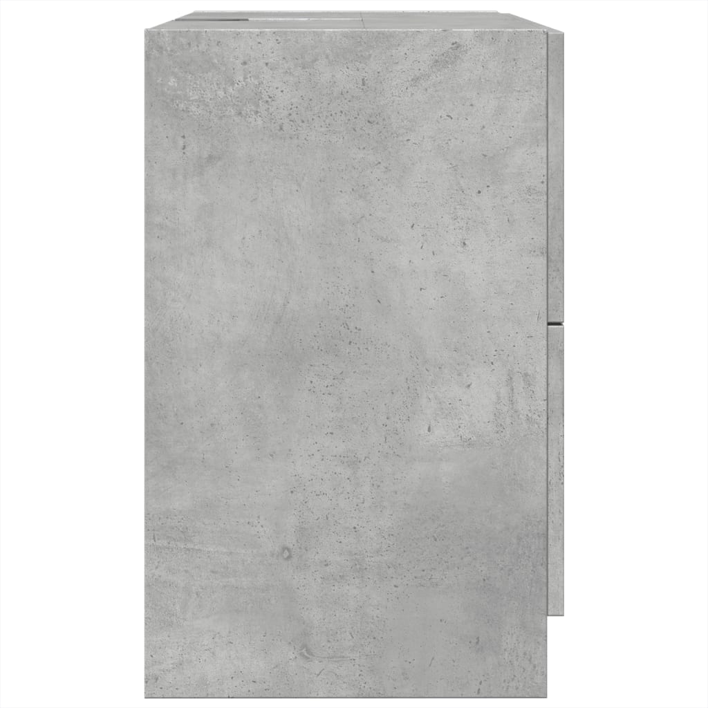 vidaXL Sink Cabinet Concrete Grey 59x37x59 cm Engineered Wood