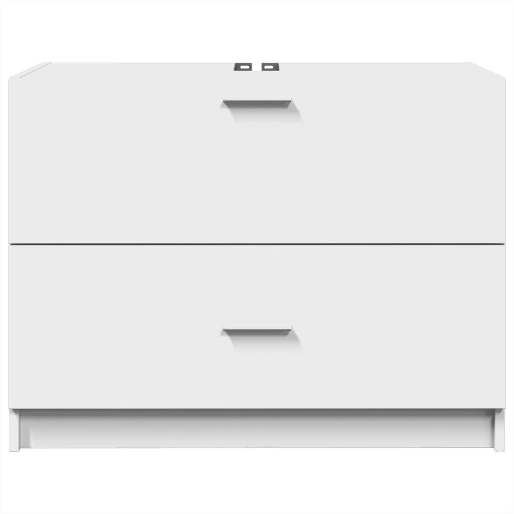 vidaXL Sink Cabinet White 78x37x59 cm Engineered Wood