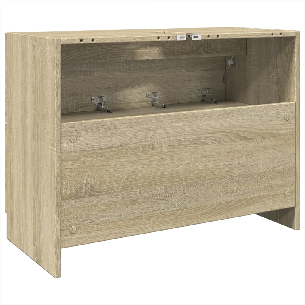 vidaXL Sink Cabinet Sonoma Oak 78x37x59 cm Engineered Wood
