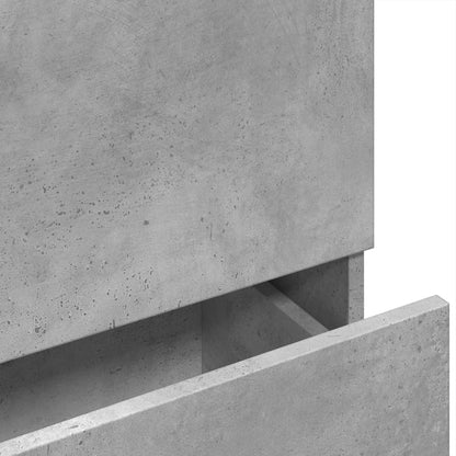 vidaXL Sink Cabinet Concrete Grey 78x37x59 cm Engineered Wood