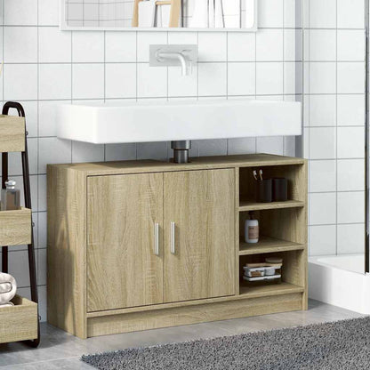 vidaXL Sink Cabinet Sonoma Oak 90x29x55 cm Engineered Wood