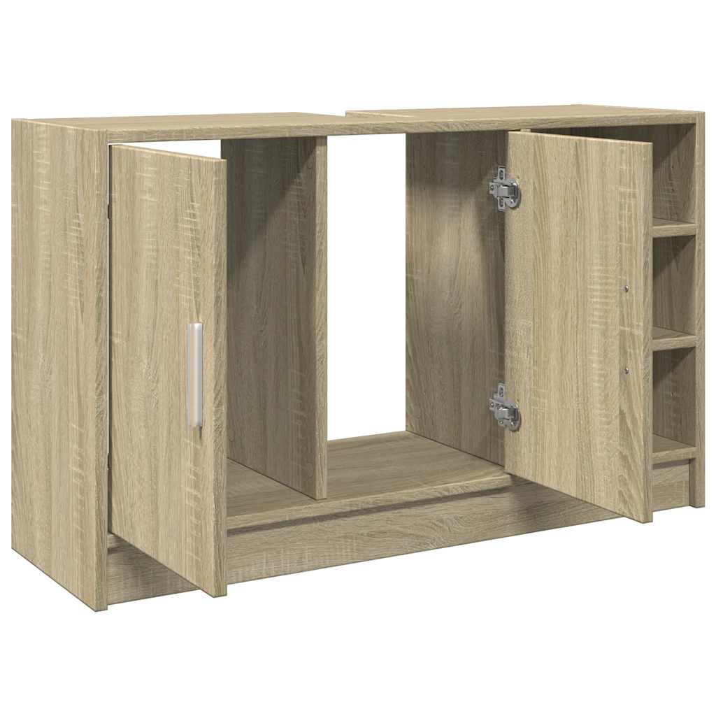 vidaXL Sink Cabinet Sonoma Oak 90x29x55 cm Engineered Wood