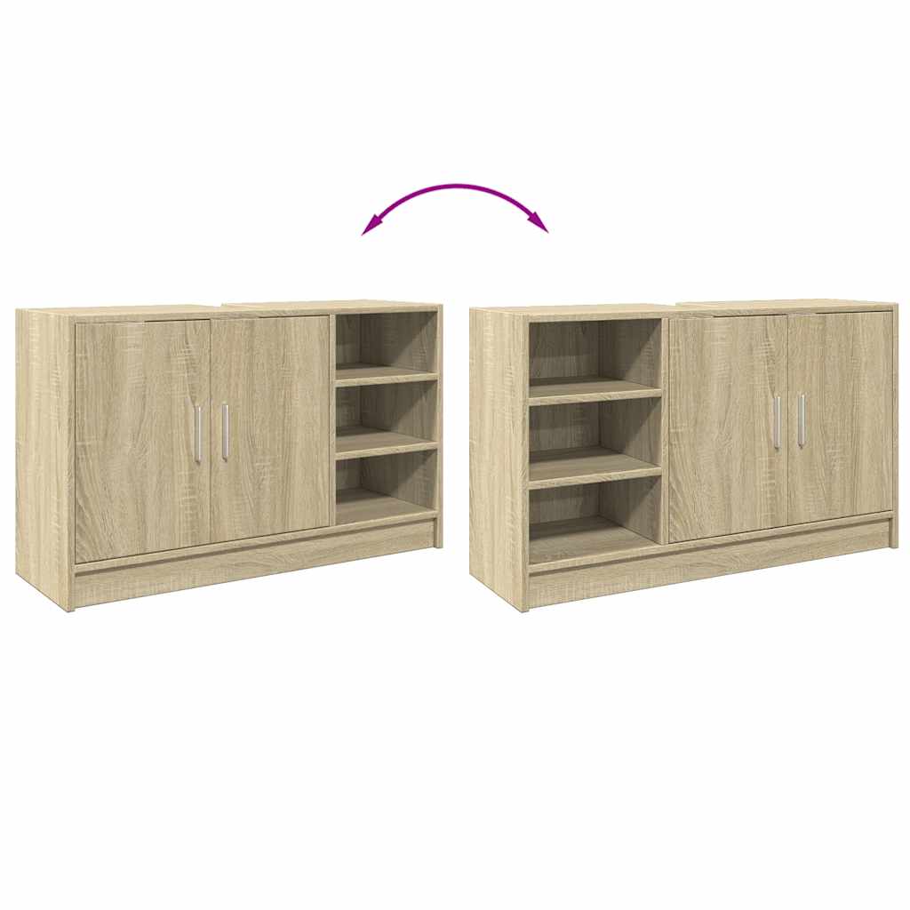 vidaXL Sink Cabinet Sonoma Oak 90x29x55 cm Engineered Wood