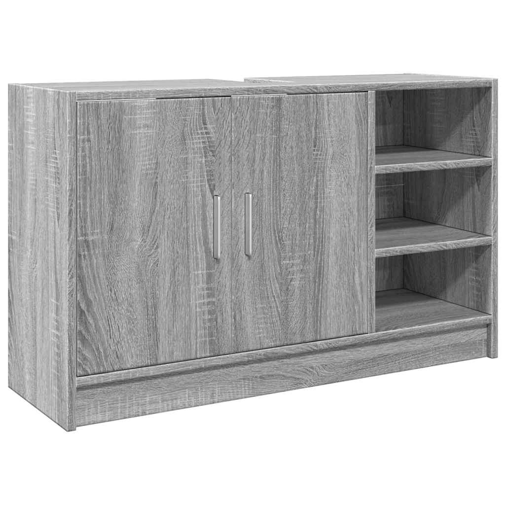 vidaXL Sink Cabinet Grey Sonoma 90x29x55 cm Engineered Wood